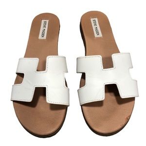 Steve Madden Hoku Slide Sandals - White